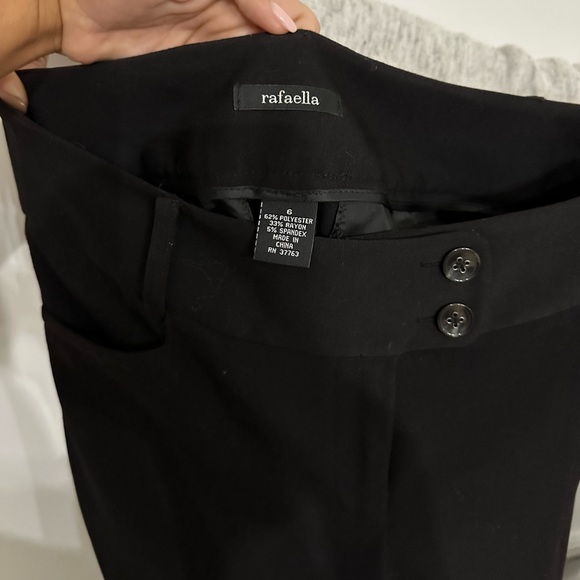 Rafaella Black Trouser Pant size 6 in Great Condition - Picture 8 of 8